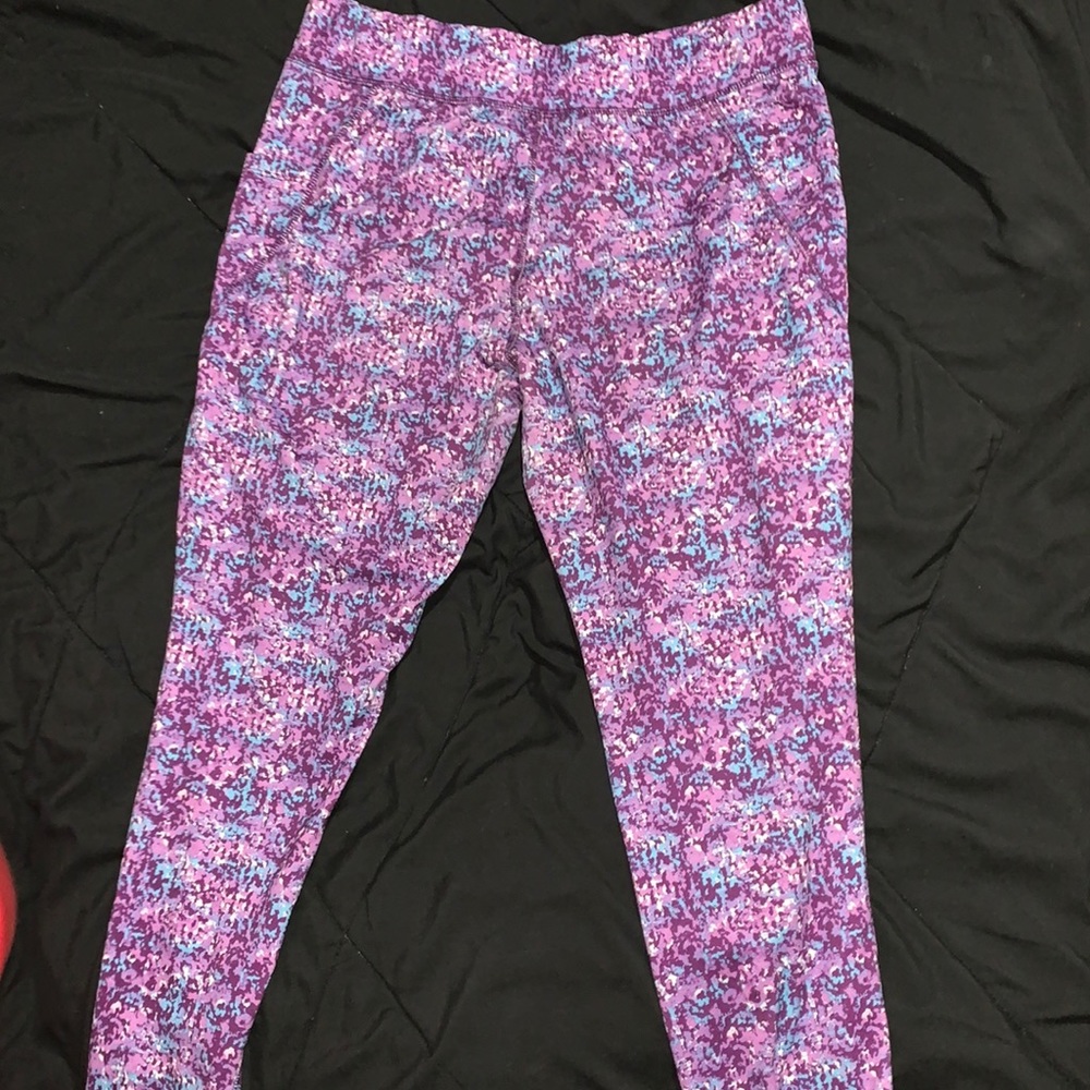exercise pants.